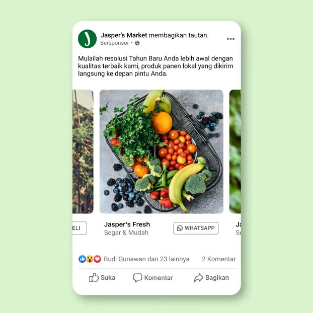 Postingan bersponsor di Facebook