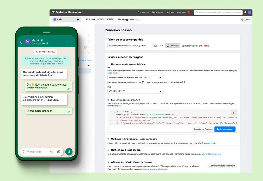 Tela Começar do Meta for Developers