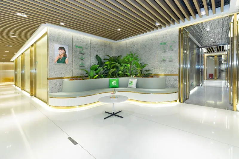 The interior of a be@me store