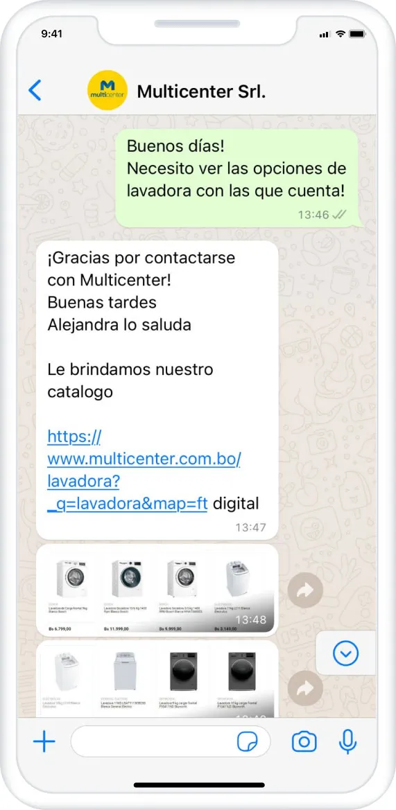 Multicenter WhatsApp channel