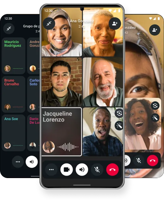 Captura de pantalla de un chat de un grupo familiar en WhatsApp en el que se conectan amigos y familiares