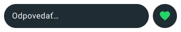funkcia odpovede v aplikácii whatsapp s funkciou zeleného srdiečka