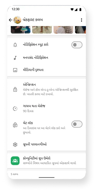 'મ્યૂટ એન્ક્રિપ્શન' અને 'ગાયબ થતા મેસેજ'ની સુવિધાઓ ધરાવતાં ગ્રૂપ બતાવતું whatsapp પ્લેટફોર્મ