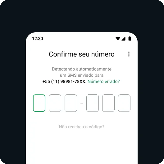 exemplo de usuário recuperando a conta do whatsapp seguindo etapas seguras para recuperar o acesso