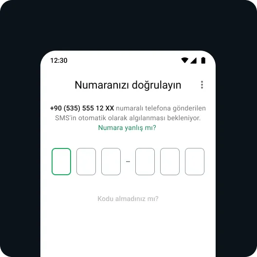 kullanıcının tekrar erişim kazanmak için güvenli adımlarla whatsapp hesabını geri almasının örneği