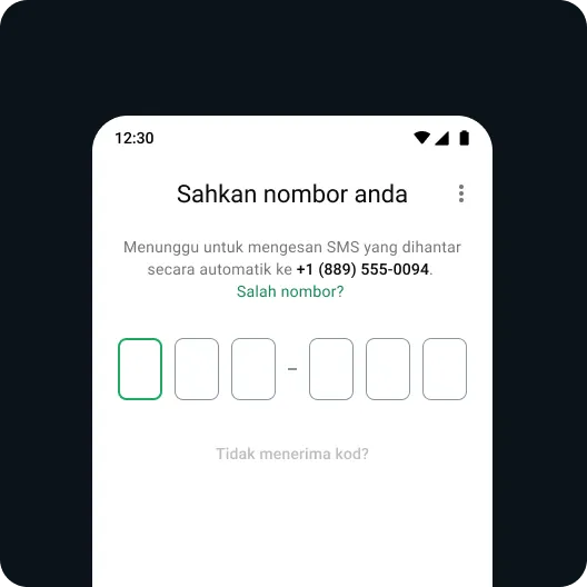 contoh pengguna memulihkan akaun whatsapp mereka dengan langkah selamat untuk mendapatkan semula akses