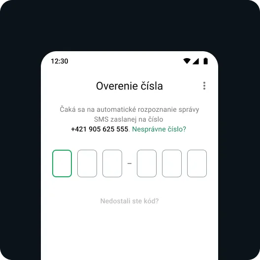 príklad používateľa, ktorý pomocou krokov zabezpečenia znova získava prístup k svojmu účtu whatsapp