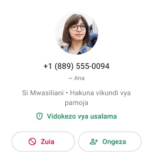 mfano wa mtumiaji akizuia mwasiliani asiyehitajika kwenye whatsapp ili kuacha kupokea ujumbe au simu