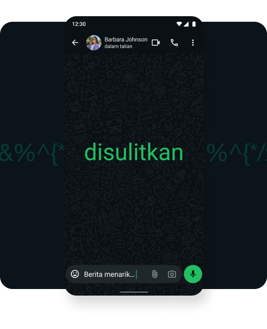 tangkapan skrin panggilan video disulitkan hujung ke hujung tentang pengguna yang berhubung dengan keluarga mereka melalui video