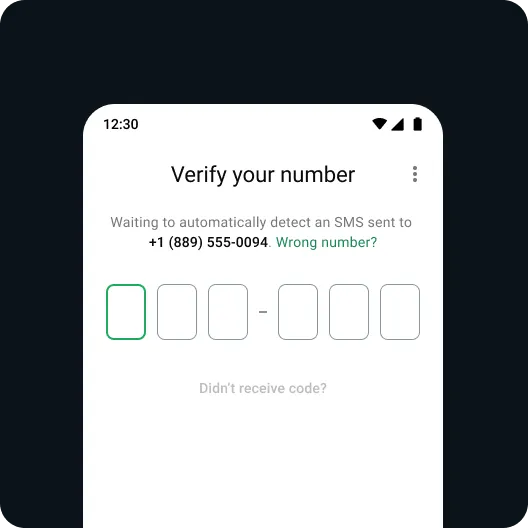 voorbeeld van gebruiker wat sy/haar whatsApp-rekening wil herwin met veilige stappe om weer toegang te verkry