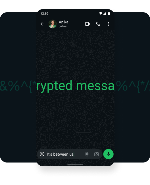 ruutukaappaus täysin salatusta videopuhelusta, jossa käyttäjä on yhteydessä perheeseensä videon välityksellä