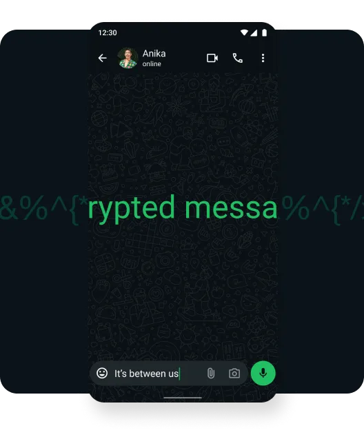 screenshot of end to end encrypted video call of user connecting with their family through video