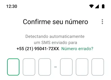 exemplo ativando a confirmação em duas etapas com um pin para proteger a conta do whatsapp