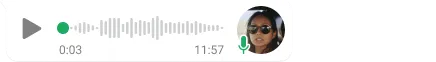 Soundbites in der Sprachnachrichten-Funktion auf WhatsApp