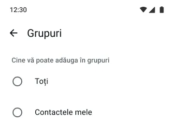 exemplu de funcții pentru grupuri pe whatsapp ilustrând cine te poate adăuga în grupuri