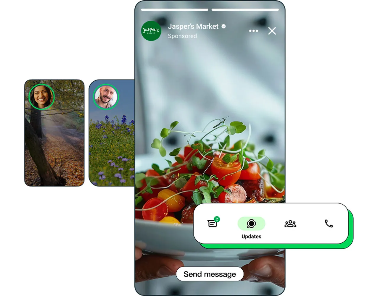 An image example of WhatsApp Ads in status
