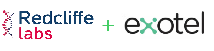 Logos de Redcliffe Labs et d’Exotel