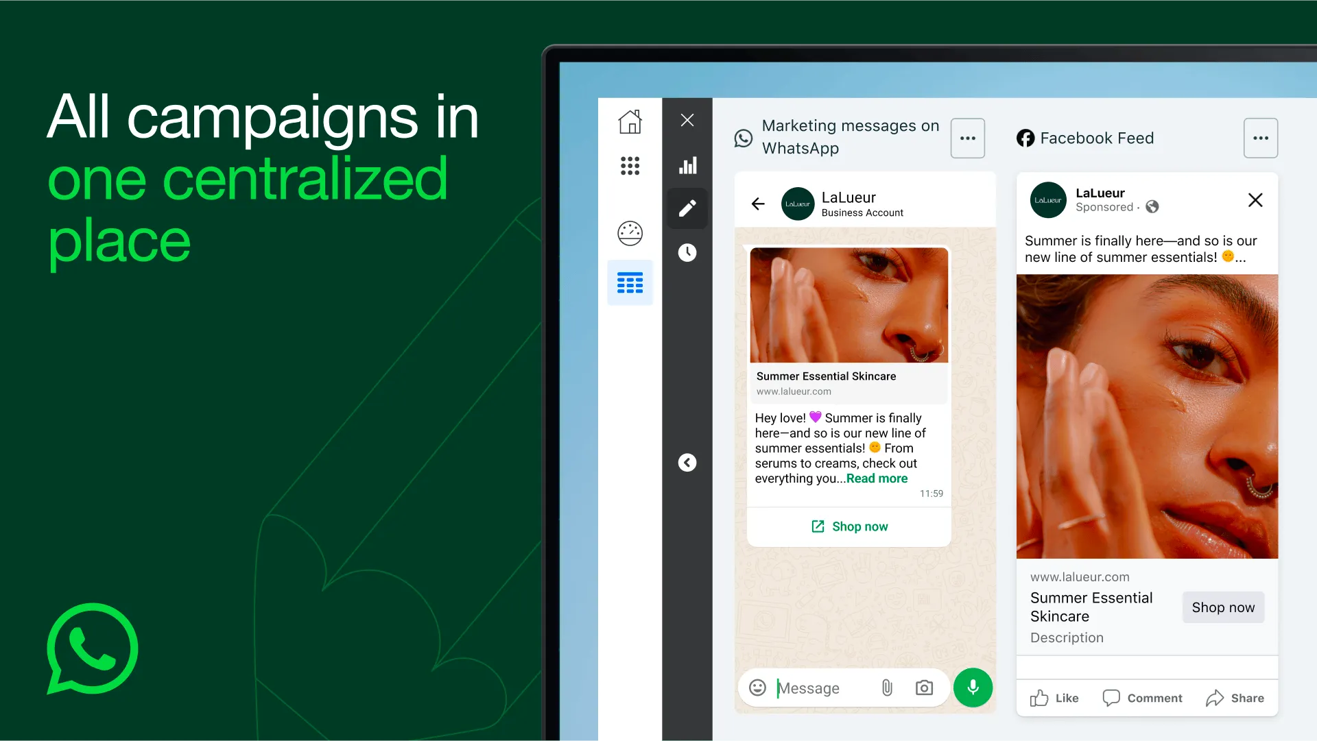 All campaigns in one centralized place