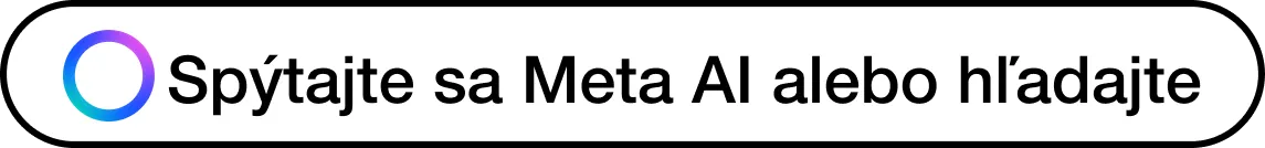 Search bar with 'Ask Meta AI or Search' text and a blue-purple gradient circular logo on the left.