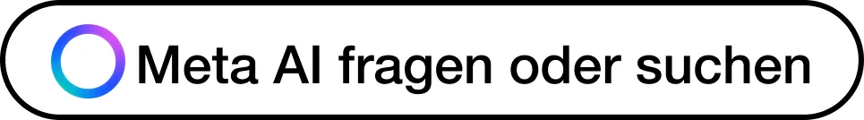 Search bar with 'Ask Meta AI or Search' text and a blue-purple gradient circular logo on the left.