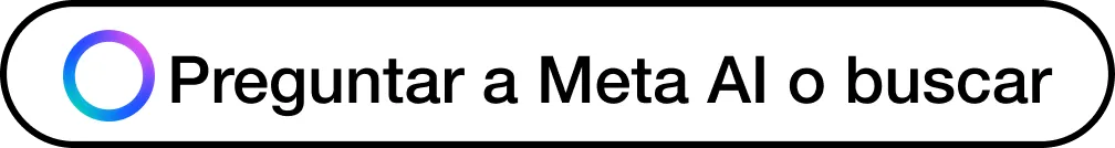 Search bar with 'Ask Meta AI or Search' text and a blue-purple gradient circular logo on the left.