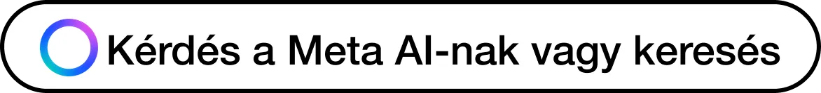 Search bar with 'Ask Meta AI or Search' text and a blue-purple gradient circular logo on the left.