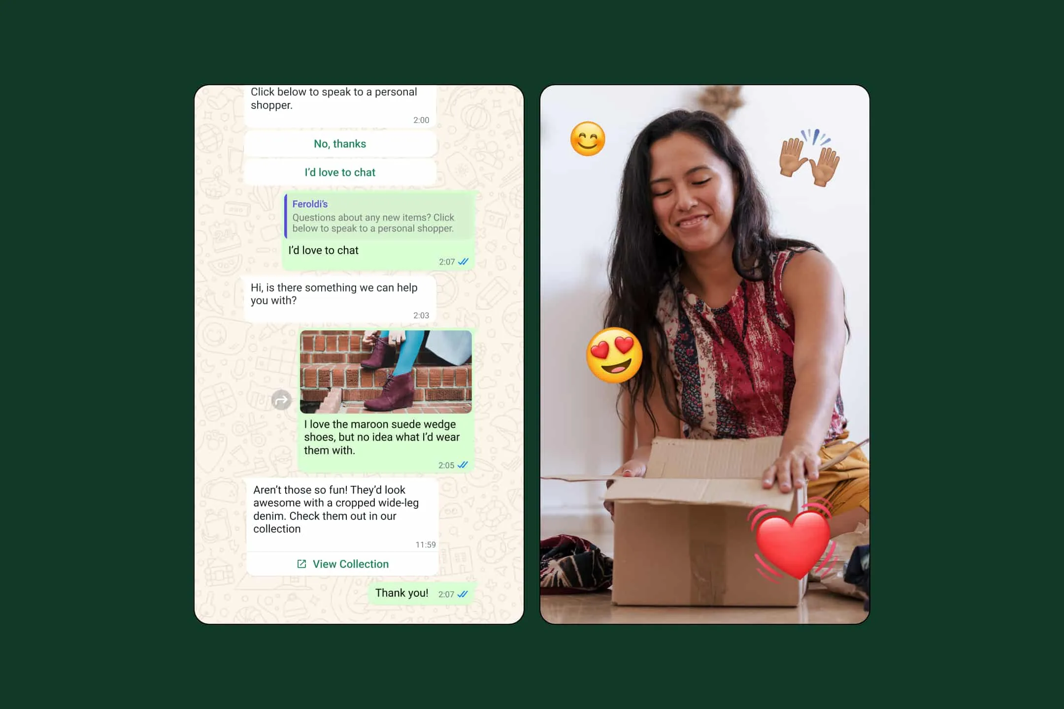 a strategy for customer engagement using a personal shopper to choose style shoes for a customer