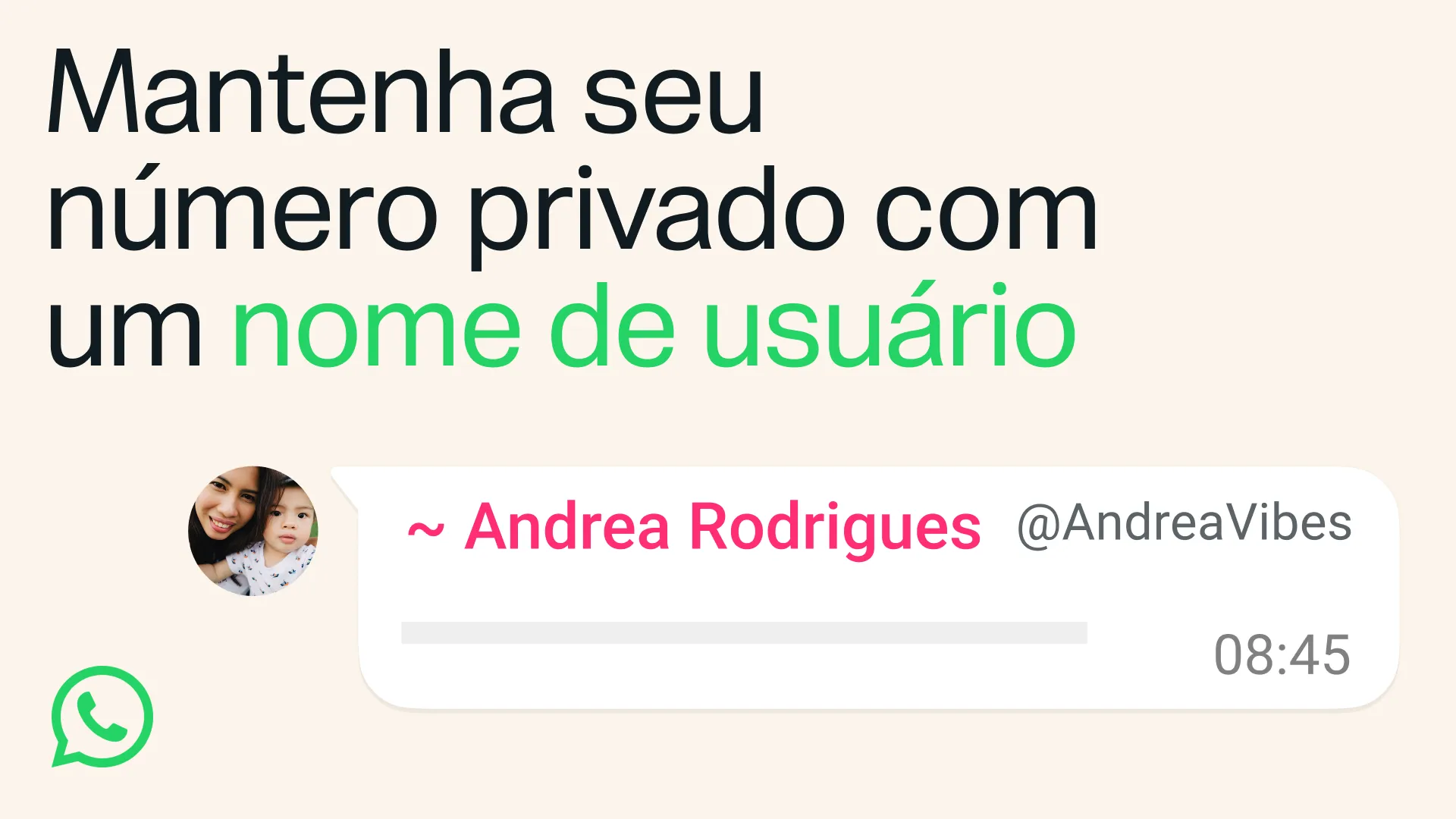 Nome de usuário do WhatsApp é liberado — veja como ocultar seu número 1 728234871 988070037372464 3978850605396192010 n.png?stp=dst webp&ccb=1 7& nc sid=73b08c& nc ohc=m2B2nQ0IZi4Q7kNvwFVVExc& nc oc=AdpNDiL6haijuwP42VaOVasPJUpe85lv22sC